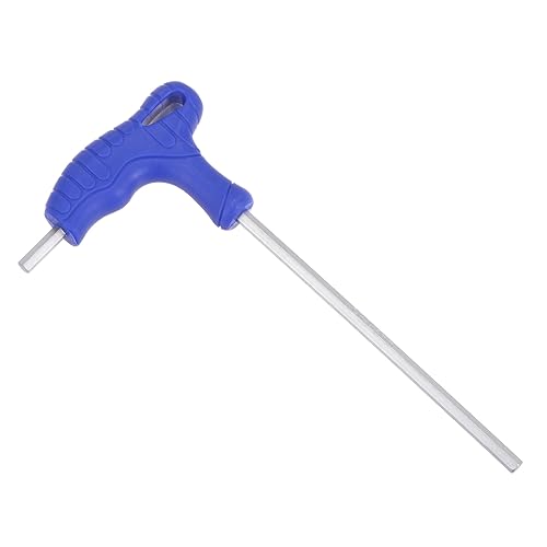 CoCud T-Handgriff Sechskant Schlüssel 4mm Sechskant CR-V Stahl Metrisch T-Schlüssel Schraubenschlüssel Blau - (Verwendung: für Grundlegende Hausreparaturen und Mechanische Wartung) 1Stk von CoCud
