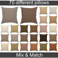 Kissenbezug 14x14 16x16 18x18 20x20, Beige Kissen Für Drinnen Und Draußen, Braun Tan Kissen, Taupe Wohnkultur Euro Sham von CoLoRaNiTy