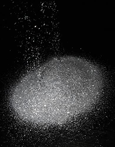 CoPa-Gran 100g Premium-Glitter Zusatz Wandfarbe Deckenfarbe Glitzer (Silber, 008HEX) von CoPa-Gran