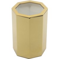 Gold Zahnbürstenhalter Oktagon Freistehend Waschtisch Badezimmer Tumbler Vintage Arbeitsplatte, Massives Messing Unikat Kollektion Premium Qualität von CoSafak