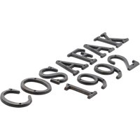 Rustikale Messing Buchstaben 9cm Metall Für Wände Dicke Adressbuchstaben Und Zahlen Gegossenes Alphabet von CoSafak