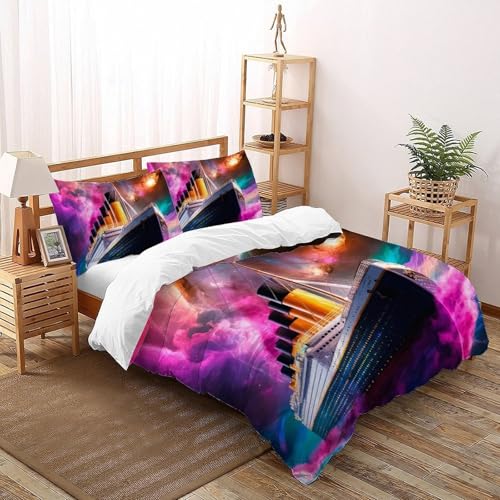 B969ea023d8bc179bd21bce24ee1557Literie Housses De Couette Ensemble Simple 3D Enfants Enfant 3 Pièces Facile 2 Taie D'oreiller Double (200 x 200 cm) Fermeture Éclair Pour von CoVeTviCT