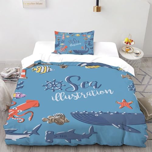 C746e2143759059.Y3JvcCwxOTk0LDE1NjAsMTcyLDAHousses De Couette 3D Enfants 2 Pièces Douce Et Facile D'entretien 2 Taie D'oreiller Single (135 x 200 cm) Fermeture Éclair Pour von CoVeTviCT
