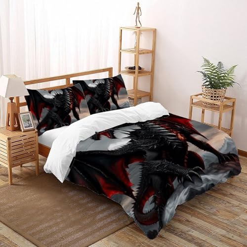 D1bcaf22680ebe1eaa86e67252a72eddHousse De Couette Ensemble 3D Enfant 3 Pièces Douce Et Facile D'entretien Taies D'oreiller Super King (260 x 220 cm) Fermeture À Glissière von CoVeTviCT