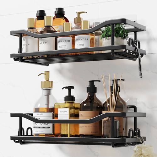 Coalinker Duschablage ohne Bohren 2 Stück- Badezimmer Organizer Kleben- Edelstahl Bad Organizer duschkorb -Badregal Metall Duschregal Extra starker Kleber- Rostfrei Schwarz Selbstklebend Coalinker Duschablage ohne Bohren 2 Stück- Badezimmer Organizer Kleben- Edelstahl Bad Organizer duschkorb -Badregal Metall Duschregal Extra starker Kleber- Rostfrei Schwarz Selbstklebend von Coalinker