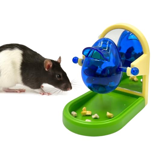 Rattenspielzeug für Haustierratten, Anreicherungsspielzeug Käfig Cccessories, Vogelfutterspielzeug, interaktives Intelligenzwachstum, Puzzle-Spiele, Leckerli-Dosierung langsamer Futterspender für von Coalinker