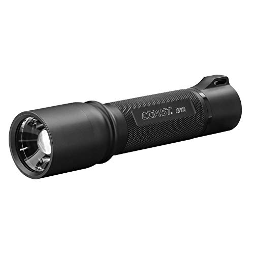 Coast HP7R 300 Lumen Fokussierbar Wiederaufladbar LED Taschenlampe, Schwarz von Coast