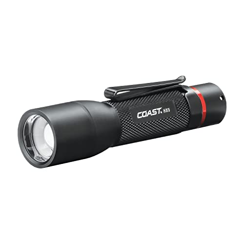 Coast HX5 360 Lumen Fokussierbar LED Taschenlampe in Taschengröße, Schwarz von Coast