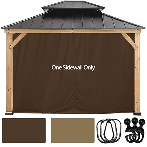 CoastShade Pavillon-Ersatzvorhang für 20,3 x 20,3 cm oder 25,4 x 25,4 cm oder 25,4 x 30,5 cm, Höhe, nur 1 Seitenwand, Herbstpavillon-Seitenwand, Braun von CoastShade