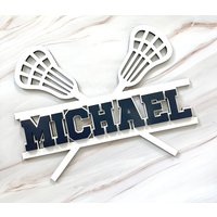 Lacrosse 3D Individuelles Kinderzimmer Dekor, Holz Namensschild, Kinderzimmer, Jungen Mädchen Sport Dekor Personalisiert Mit Dem Namen Des Kindes Lacrosse 3D Individuelles Kinderzimmer Dekor, Holz Namensschild, Kinderzimmer, Jungen Mädchen Sport Dekor Personalisiert Mit Dem Namen Des Kindes von CoastalCraftsNJ