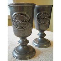 Paar Zinnbecher/Made By Carson-Freeport Pa/Werbung Zinnbecher/South Fl Pga Pro-Am Turnier/Tropicana Golfturnier von CoastalGirlDecor