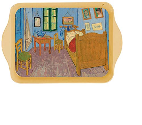 FRANZOSISCH VINTAGE TAFELLAND TABLETT METALL 14x21cm Van-Gogh-Gemälde Schlafzimmer FRANZOSISCH VINTAGE TAFELLAND TABLETT METALL 14x21cm Van-Gogh-Gemälde Schlafzimmer von Coaster