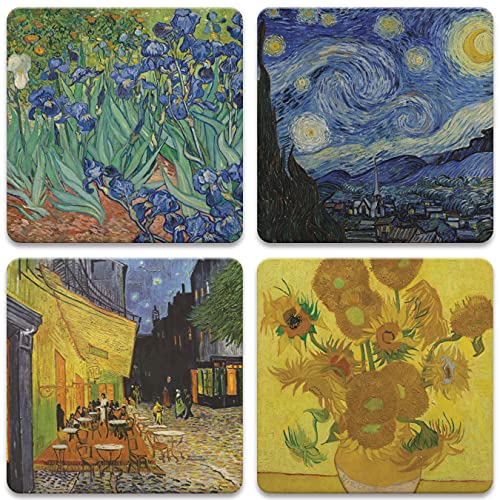 CoasterStone Classic Van Gogh Untersetzer 10,8 cm versch von CoasterStone
