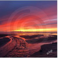 strandfotografie Untersetzer John Leavitt Wisp Keramikfliese Mit Korkrücken von CoastingwithSavvy