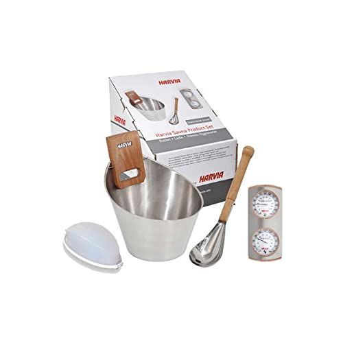 Frankreich Sauna - Sn -Steampk - Zubehörpaket für herkömmliche Beleuchtungssauna + Bucket & Ladle + Hygro/Thermometer von Coasto