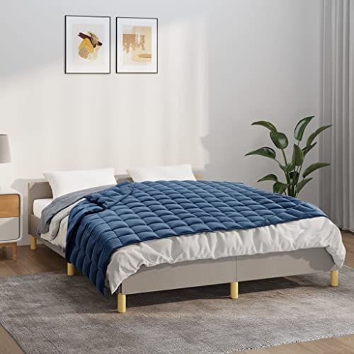 Coavain Blau Gewichtsdecke 9 kg Relaxing Blanket Heavy Blanket Entspannungsdecke Atmungsaktive Schlafdecke Weighted Blankett for Deep Sleep Stoff 120x180 cm von Coavain