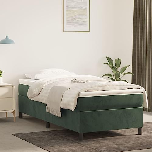 Coavain Boxspringbett Dunkelgrün 100x200 cm Jugendbett Einzelbett Polsterbett Betten Schlafzimmer Bett Modernes Bettgestell für Erwachsene & Jugendliche Bettgestellrahmen Coavain Boxspringbett Dunkelgrün 100x200 cm Jugendbett Einzelbett Polsterbett Betten Schlafzimmer Bett Modernes Bettgestell für Erwachsene & Jugendliche Bettgestellrahmen von Coavain