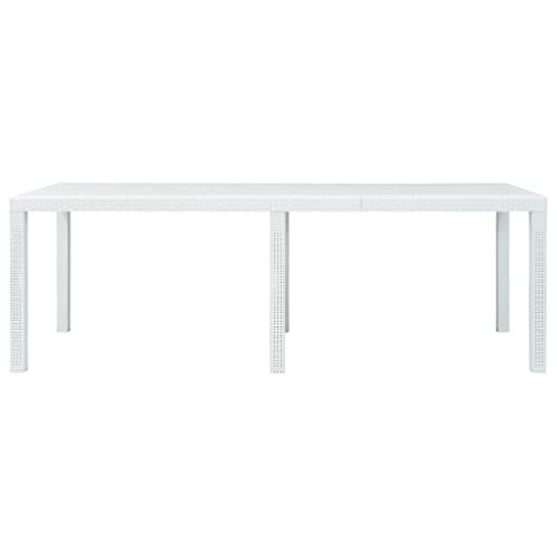 Coavain Gartentisch Outdoor Weiß 220x90x72 cm Kunststoff Rattan-Look-Design Balkontisch Witterungsbeständig Terrasse Esstisch Außenbereich Leichtgewichtig Leicht zu Reinigen und Bewegen Coavain Gartentisch Outdoor Weiß 220x90x72 cm Kunststoff Rattan-Look-Design Balkontisch Witterungsbeständig Terrasse Esstisch Außenbereich Leichtgewichtig Leicht zu Reinigen und Bewegen von Coavain