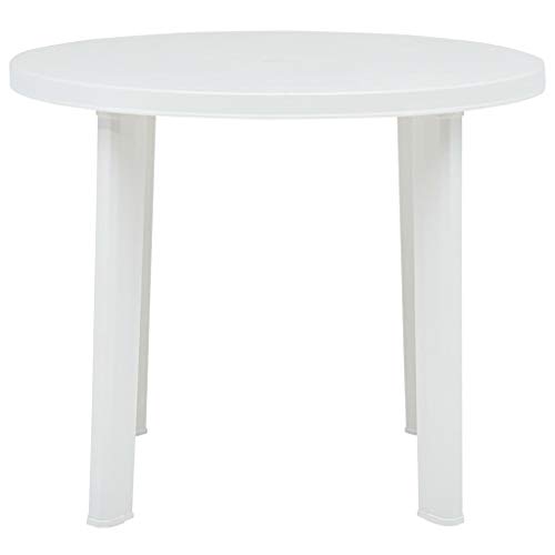 Coavain Gartentisch Outdoor Weiß 89x89x72 cm Ansprechenden Charme Kunststoff Terrasse Esstisch Langlebigem Bistrotisc Wetterbeständigem Balkontisch Wartungsfreiem Anderen Außenbereichen von Coavain