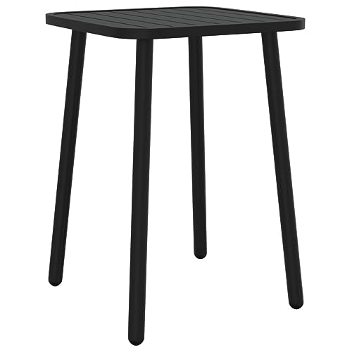 Coavain Gartentisch im Freien Anthrazit 50x50x71 cm Stahl Modernem Stil Multifunktionstisch Praktische Tischplatte Terrasse Esstisch Platzieren für Getränke Snacks Balkontisch Robustes Material von Coavain