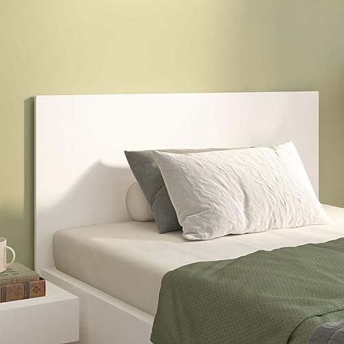 Coavain Kopfteil Holzwerkstoff Weiß 120x1,5x80 cm Klassischem Design Innendekoration Stabilität und Feuchtigkeitsbeständigkeit Auszeichnet Schlafzimmermöbel Pflegeleichtes von Coavain