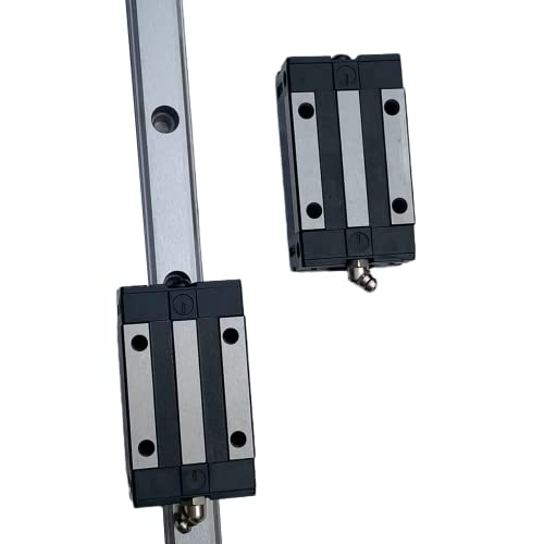 Coavoo 1 Stück HGR30 250mm 30mm Linearschiene Linearführung Führungsschiene + 2 Stück HGH30CA Linearlager Lagerblock Gleitblock Hochpräzise CNC-Teile für CNC-Fräser Drehmaschinen 3D-Drucker von Coavoo