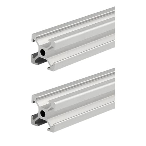 Coavoo AluProfil 1515 Alu Profil 2300mm T Typ Silberfarbig Aluminium Profile 15x15 Europäischer Standard Eloxierte Linearschiene Extrusion 2 Stück, für DIY 3D Drucker und CNC von Coavoo