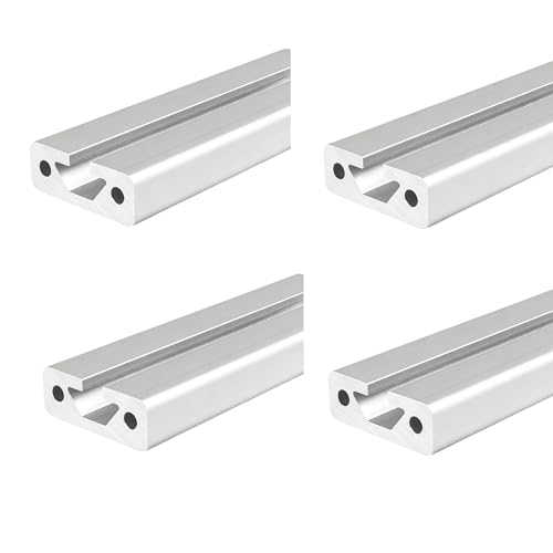 Coavoo AluProfil 1540 Alu Profil 340mm T Typ Silberfarbig Aluminium Profile 15x40 Europäischer Standard Eloxierte Linearschiene Extrusion 4 Stück, für DIY 3D Drucker und CNC von Coavoo