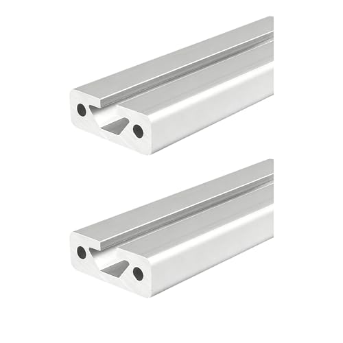 Coavoo AluProfil 1540 Alu Profil 670mm T Typ Silberfarbig Aluminium Profile 15x40 Europäischer Standard Eloxierte Linearschiene Extrusion 2 Stück, für DIY 3D Drucker und CNC von Coavoo