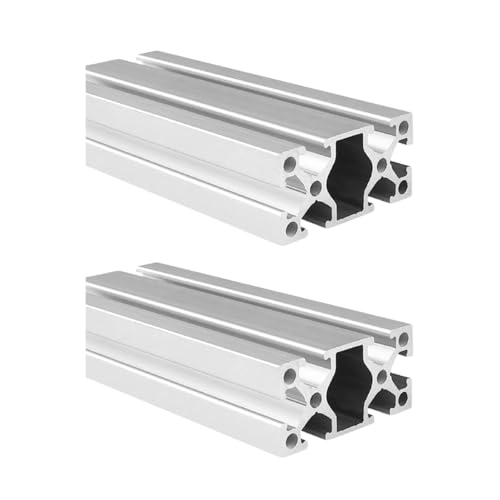 Coavoo AluProfil 2550 Alu Profil 460mm T Typ Silberfarbig Aluminium Profile 25x50 Europäischer Standard Eloxierte Linearschiene Extrusion 2 Stück, für DIY 3D Drucker und CNC von Coavoo