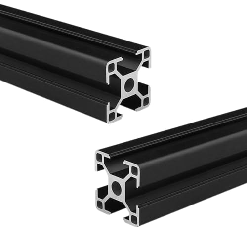 Coavoo AluProfil 3030 Alu Profil 1400mm T Typ Schwarz Aluminium Profile 30x30 Europäischer Standard Eloxierte Linearschiene Extrusion 2 Stück, für DIY 3D Drucker und CNC Coavoo AluProfil 3030 Alu Profil 1400mm T Typ Schwarz Aluminium Profile 30x30 Europäischer Standard Eloxierte Linearschiene Extrusion 2 Stück, für DIY 3D Drucker und CNC von Coavoo