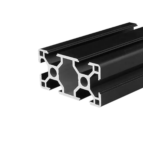 Coavoo AluProfil 3060 Alu Profil 1000mm T Typ Schwarz Aluminium Profile 30x60 Europäischer Standard Eloxierte Linearschiene Extrusion 1 Stück, für DIY 3D Drucker und CNC von Coavoo