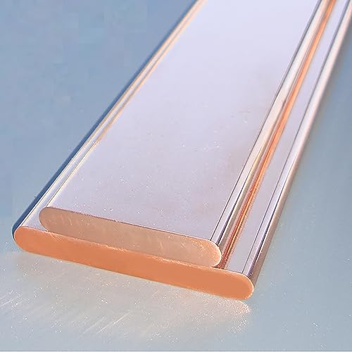 Coavoo Flachplatte aus Kupfer, 3 mm x 20 mm x 500 mm, 1 Stück T2, reines Kupfer, flach, Kupferblech, 3 mm dick, 20 mm breit von Coavoo