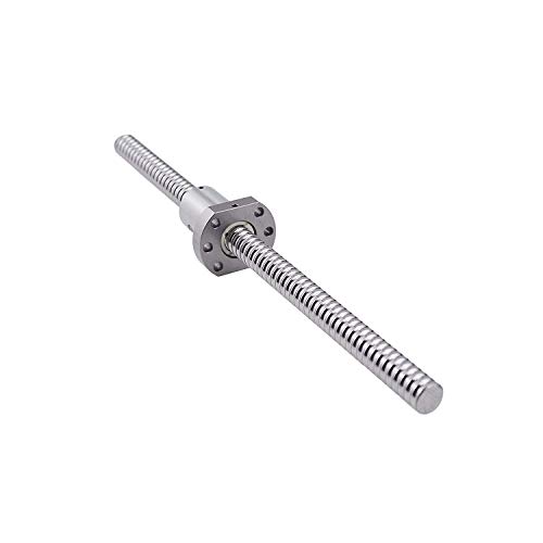 Coavoo SFU1204 300mm Kugelumlaufspindel, Durchmesser 12mm 4mm Gewindeteigung Spielfreie Kugelgewinde C7 mit Kugelgewindemutter (Endet ohne Herstellung) für CNC von Coavoo