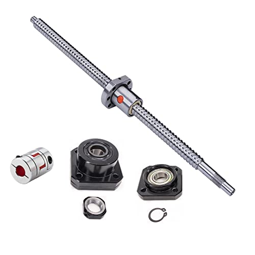 Coavoo SFU2010 2000mm Kugelumlaufspindel, Gewindeteigung Spielfreie Kugelgewinde C7 mit Kugelgewindemutter mit FK15 / FF15 Unterstützung und 8 x 12 mm Kupplungssatzfür CNC Coavoo SFU2010 2000mm Kugelumlaufspindel, Gewindeteigung Spielfreie Kugelgewinde C7 mit Kugelgewindemutter mit FK15 / FF15 Unterstützung und 8 x 12 mm Kupplungssatzfür CNC von Coavoo