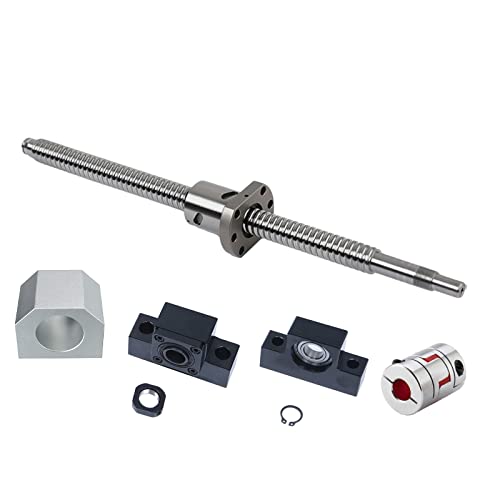 Coavoo SFU2510 1160mm Kugelumlaufspindel, Gewindeteigung Spielfreie Kugelgewinde C7 mit Kugelgewindemutter mit EK20/EF20 Unterstützung und 14 x 17 mm Kupplungssatzfür + DSG25H Muttergehäuse CNC Coavoo SFU2510 1160mm Kugelumlaufspindel, Gewindeteigung Spielfreie Kugelgewinde C7 mit Kugelgewindemutter mit EK20/EF20 Unterstützung und 14 x 17 mm Kupplungssatzfür + DSG25H Muttergehäuse CNC von Coavoo