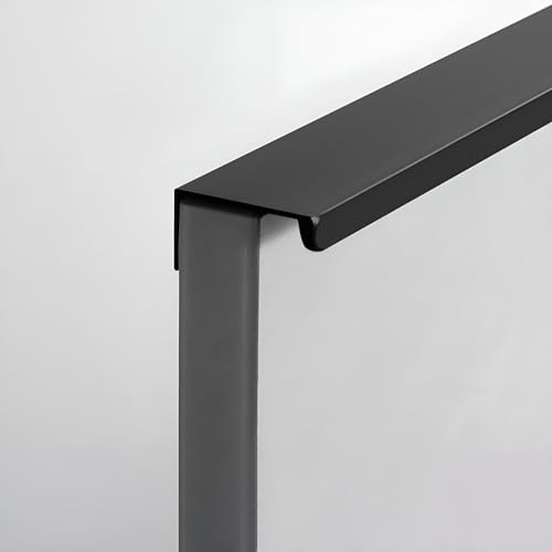 Coayuou 4 Stück* L:12-150cm Mobel Griffe Für Küchenschränke Unsichtbare Schrankgriffe Aluminium Schublade Türgriffe Für Moderne Möbel Und Funktionale Schubkästen(Schwarz,L:150cm) von Coayuou