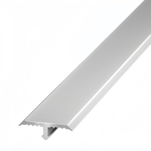 Coayuou Abschlussleiste Boden T-profilleiste Alu Bodenleisten Übergangsprofil 90cm* 3 Stück Übergangsleisten Für Übergänge Von Laminat Zu Fliesen, Strapazierfähig Und Modern(Silver,10 * 4mm) von Coayuou