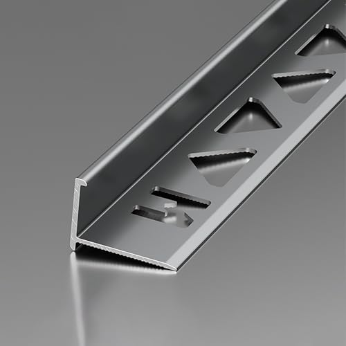 Coayuou Abschlussleiste Schutz Für Fliesenabschluss 125cm* 2 Stück Übergangsschiene Einfach Zuzuschneiden & Montieren Perfekter Übergang Im Bad & WC(Gray,8.2mm) von Coayuou