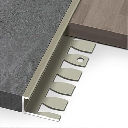 Coayuou Arbeitsplatte Abschlussleiste Küche 90cm* 3 Stück Biegeprofil Aus Aluminium Bodenschiene Übergang Stabil & Rostfrei Für Gebogene & Schräge Bodenanschlüsse(Champagne,15.5mm) von Coayuou