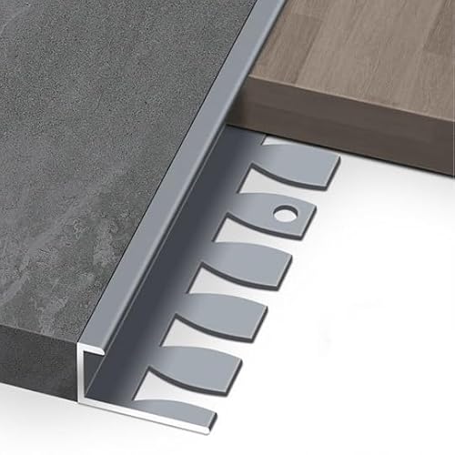 Coayuou Arbeitsplatte Abschlussleiste Küche 90cm* 3 Stück Biegeprofil Aus Aluminium Bodenschiene Übergang Stabil & Rostfrei Für Gebogene & Schräge Bodenanschlüsse(Gray,15.5mm) von Coayuou