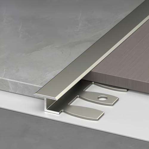 Coayuou Fliesenabschlussprofil 90cm* 3 Stück Aus Aluminium Biegbar Treppenstufen Verkleidung Einfach Zuschneidbar Für Geschwungene Flächen, Treppenverkleidungen & DIY-Projekte(Champagne,18mm) von Coayuou