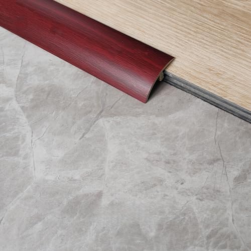 Coayuou Fussbodenleisten Übergangsleiste 90cm* 3 Stück Übergangsprofile Tür PVC Abschlussleiste Laminat Schutz Für Ihre Böden, Passend Für Alle Arten Von Oberflächen(Rich Red) von Coayuou
