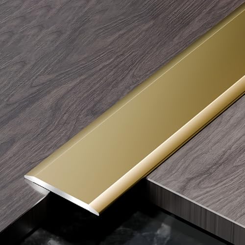 Coayuou Leiste Küchenarbeitsplatte Tür Leiste Boden 90cm* 3 Stück Übergangsprofil Laminat Langlebiger Schutz Alu Schiene Flach Zur Kantenabdeckung In Bad, Küche & Wohnraum(Gold,60mm) von Coayuou