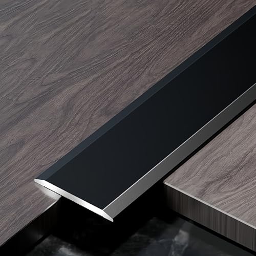 Coayuou Leiste Küchenarbeitsplatte Tür Leiste Boden 90cm* 3 Stück Übergangsprofil Laminat Langlebiger Schutz Alu Schiene Flach Zur Kantenabdeckung In Bad, Küche & Wohnraum(Schwarz,50mm) von Coayuou