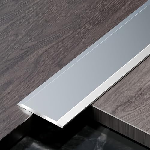 Coayuou Leiste Küchenarbeitsplatte Tür Leiste Boden 90cm* 3 Stück Übergangsprofil Laminat Langlebiger Schutz Alu Schiene Flach Zur Kantenabdeckung In Bad, Küche & Wohnraum(Silber,12mm) von Coayuou
