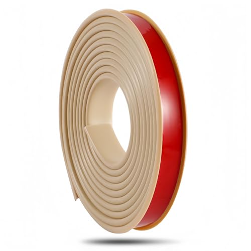 Coayuou Möbelkantenband 10m Rolle Kunststoff U Profil Für Einfache Anwendung Abschlussleiste Selbstklebend Stoßfest Und Pflegeleicht Schützt Und Veredelt Ihre Möbelkanten(Khaki,0.9cm) von Coayuou