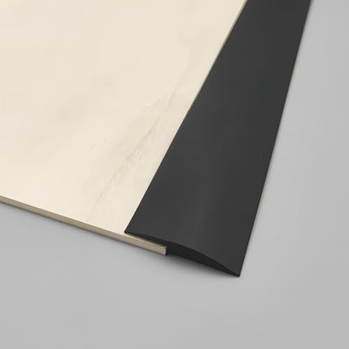 Coayuou Teppich Abschlussleiste Selbstklebend PVC Fußbodenleiste Übergang Länge 5M Flexible Teppich Abschlussband Ideal Für Teppichübergänge Und Schutz Von Böden(Schwarz,A30) von Coayuou