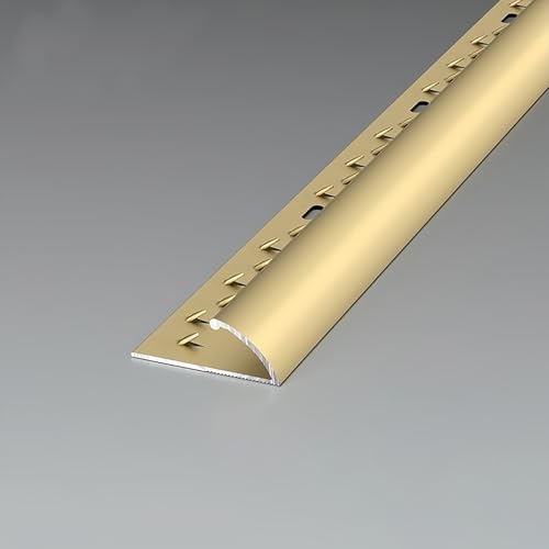 Coayuou Teppich Übergangsprofil 90cm*3 Stück Bodenschiene Übergang Teppichrand Klebeband Aus Aluminium Für Saubere Übergänge Zwischen Teppich Und Hartboden(Gold,Stil 1) von Coayuou