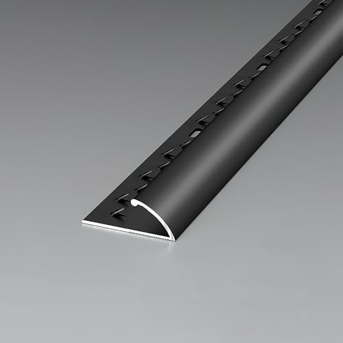 Coayuou Teppich Übergangsprofil 90cm*3 Stück Bodenschiene Übergang Teppichrand Klebeband Aus Aluminium Für Saubere Übergänge Zwischen Teppich Und Hartboden(Schwarz,Stil 1) von Coayuou